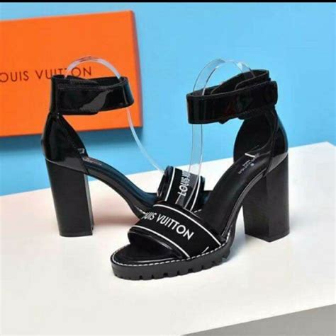 louis vuitton black and white star trail sandal platforms|Louis Vuitton.